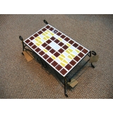 y03826 鐵材藝術-馬賽克系列-馬賽克長桌造型擺飾
